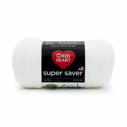 Red Heart Super Saver® White Yarn, 364 yds - Fry's Food Stores