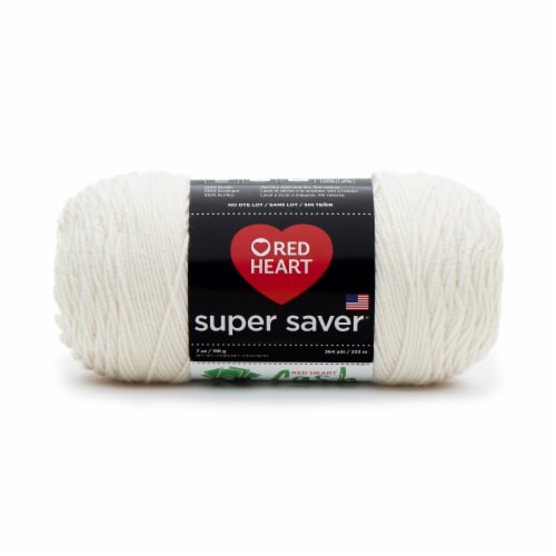 Red Heart® Super Saver® Yarn - Soft White Perspective: front