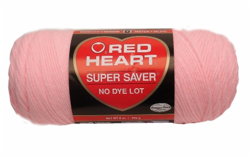 Red Heart® Super Saver® Yarn - Petal Pink Perspective: front