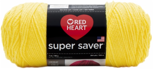 Red Heart® Super Saver® Yarn - Bright Yellow, 7 oz - Smith's Food