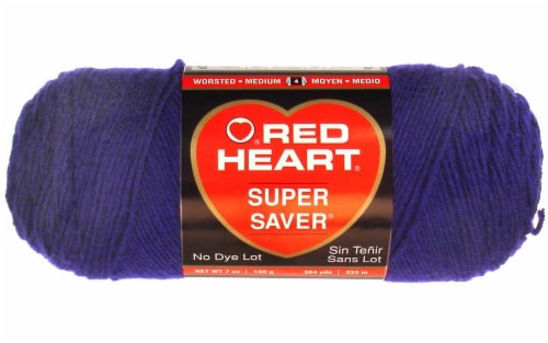 Red Heart Super Saver Yarn - Soft Navy, 7 oz - Fry's Food Stores