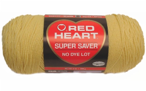Red Heart Super Saver Yarn-Cornmeal Perspective: front