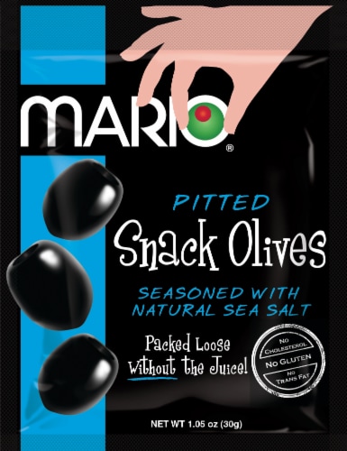 Mario® Ripe Natural Sea Salt Pitted Snack Olives