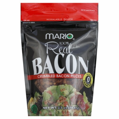 Mario® Crumbled Bacon Pieces Perspective: front