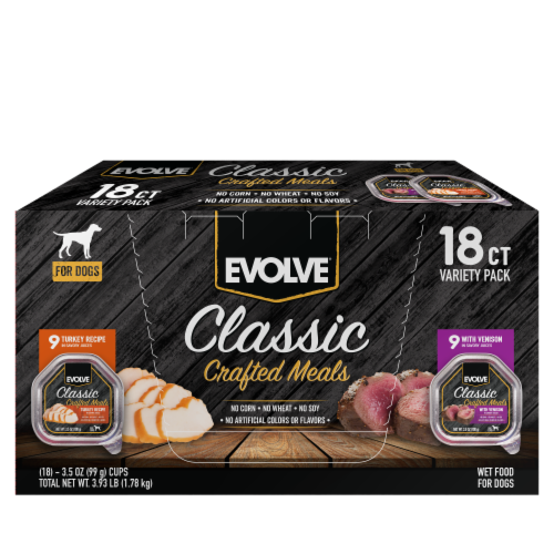 Evolve Classic Crafted Variety Pack Wet Dog Food, 18 pk / 3.5 oz Kroger