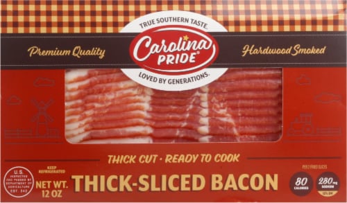 Carolina Pride Thick Sliced Bacon Perspective: front