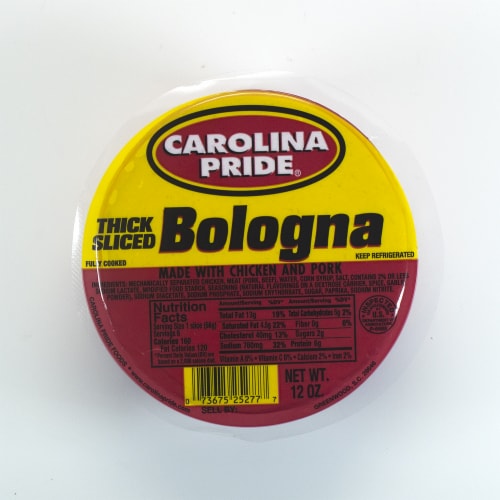 Carolina Pride® Thick-Sliced Bologna Perspective: front