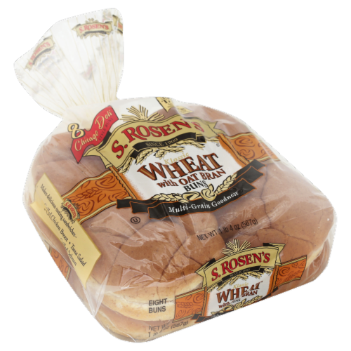 S. Rosen's Wheat Buns with Oat Bran Perspective: front
