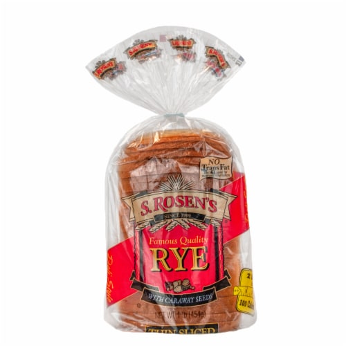 S. Rosen's Thin Sliced Seeded Rye Bread Perspective: front