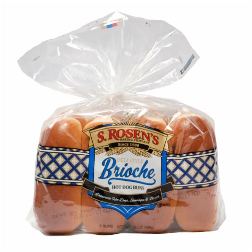 S. Rosen's Brioche Hot Dog Buns Perspective: front