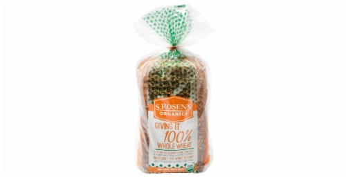 S. Rosen's Giving It 100% Whole Wheat Bread Perspective: front
