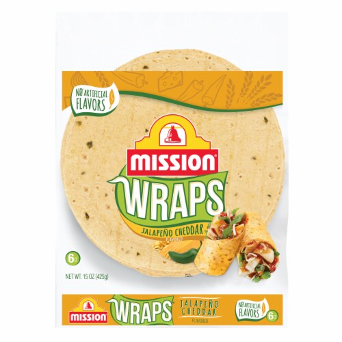 Mission Wraps Jalapeno Cheddar Perspective: front