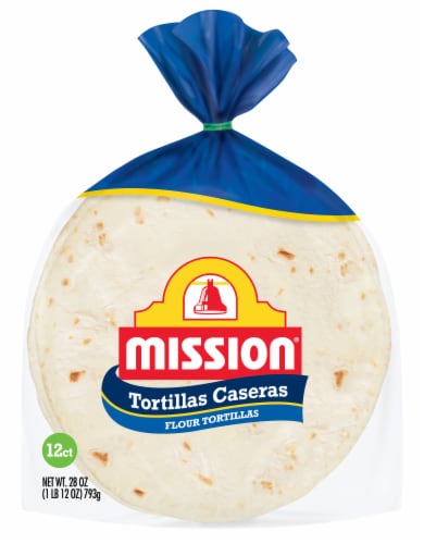 Mission Caseras Soft Taco Size Flour Tortillas Perspective: front