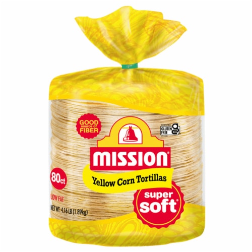 Mission Super Soft Yellow Corn Tortillas Perspective: front