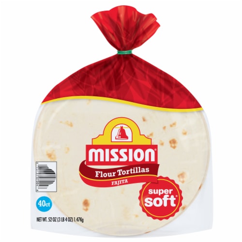 Mission Super Soft Fajita Size Flour Tortillas Perspective: front