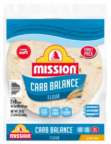 Mission® Carb Balance® Flour Tortillas Perspective: front