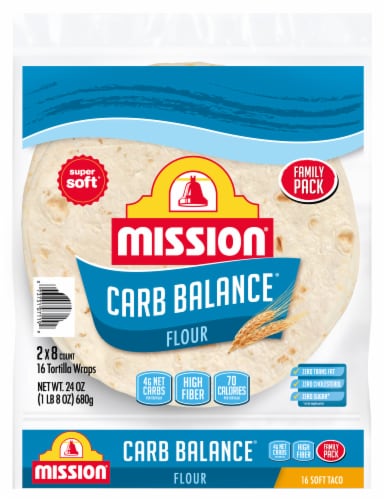 Mission® Carb Balance® Flour Tortillas, 16 pk / 8 in - Food 4 Less