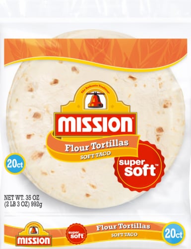 Mission Super Soft Soft Taco Flour Tortillas Perspective: front