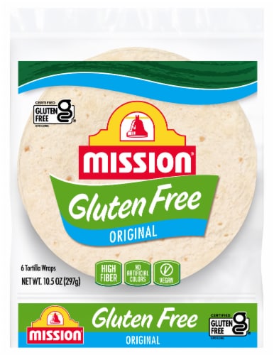 Mission Gluten Free Original Soft Taco Size Flour Tortillas Perspective: front