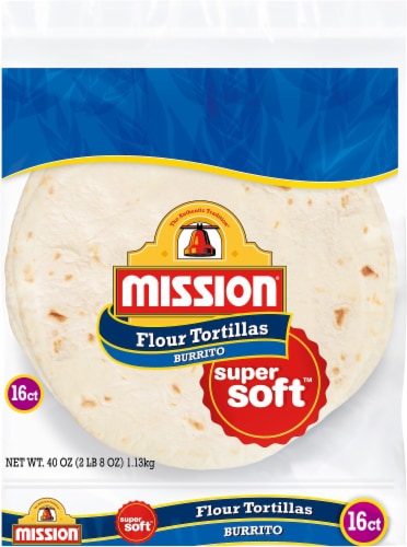 Mission® Large Flour Burrito Tortillas Perspective: front