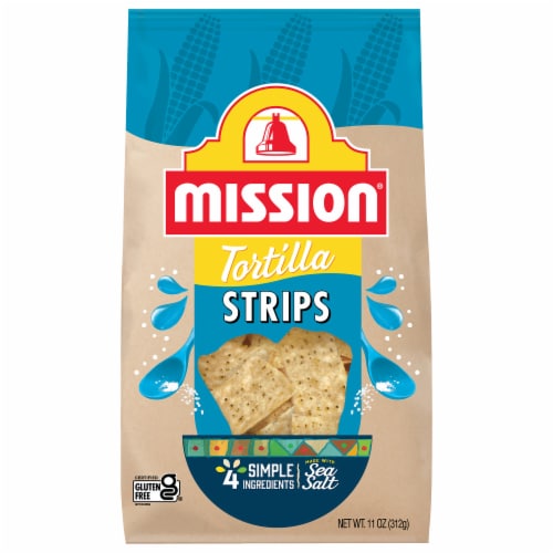 Mission® Sea Salt Tortilla Chips Perspective: front