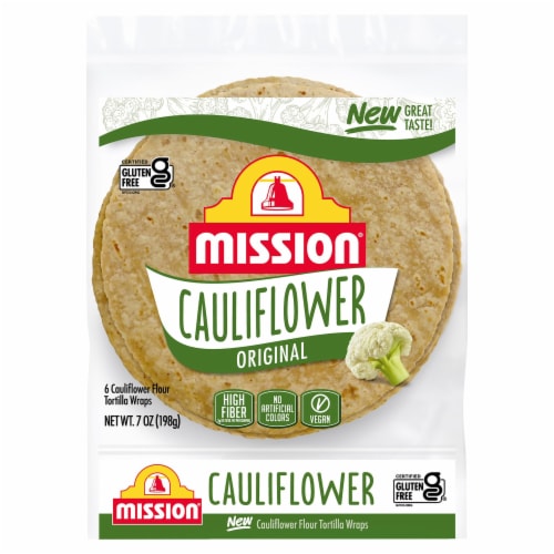 Mission® Gluten Free Cauliflower Flour Tortilla Wraps Perspective: front