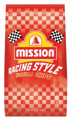 Mission Racing Style Tortilla Chips Perspective: front