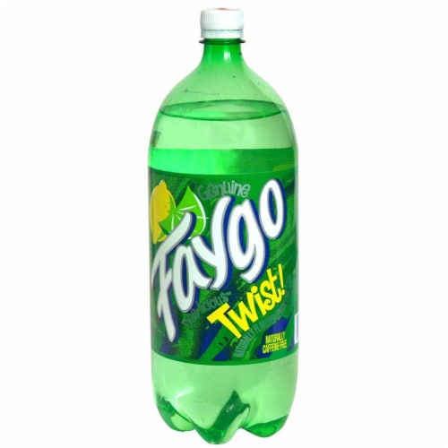 Faygo Lemon Lime Citrus Soda Bottle Perspective: front