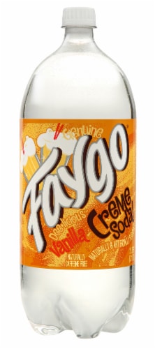 Faygo Vanilla Cream Soda Bottle Perspective: front
