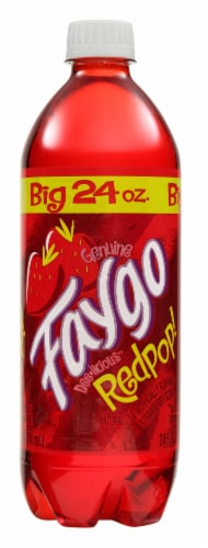 Faygo Red Pop Soda Perspective: front
