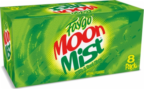 Faygo® Moon Mist® Soda Cans Perspective: front