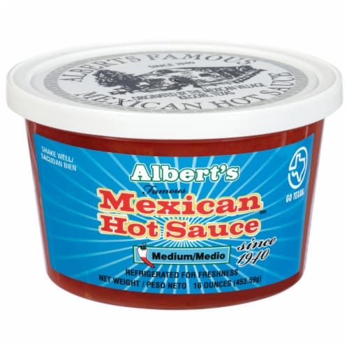 Albert's Mexican Hot Sauce Perspective: front