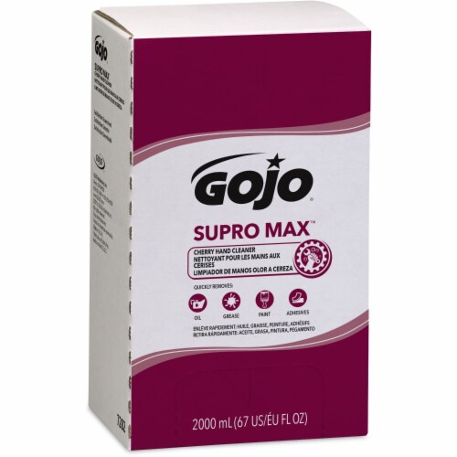 SUPRO MAX Hand Cleaner, Cherry, 2,000 mL Refill, 4/Carton