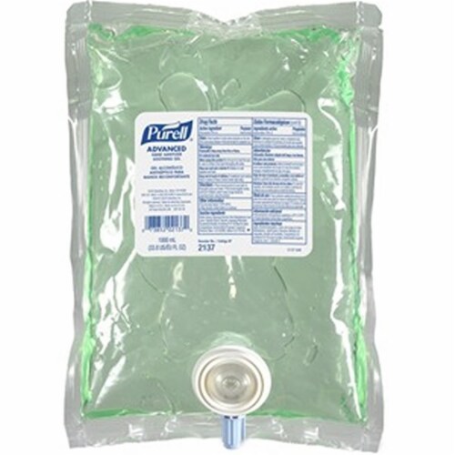 Advanced Hand Sanitizer Soothing Gel NXT Refill, 1,000 mL, Fragrance-Free, 8/Carton