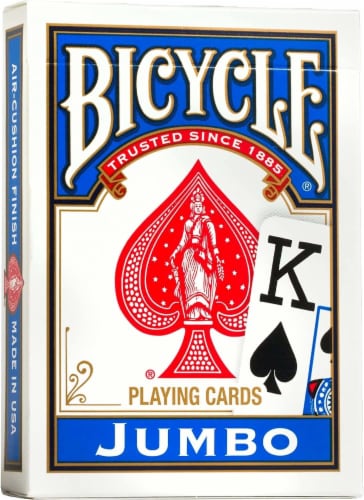 Bicycle® Jumbo Playing Cards Deck Perspective: front