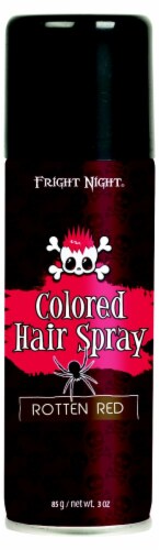 Fright Night® Rotten Red Colored Hair Spray Perspective: front
