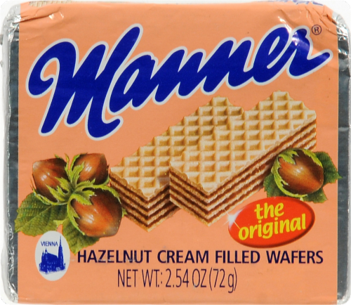 Manner Hazelnut Cream Filled Wafers Perspective: front