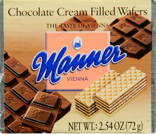 Manner Chocolate Cream Filled Wafers Perspective: front