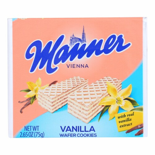 Manner Vienna Vanilla Wafer Cookies Perspective: front