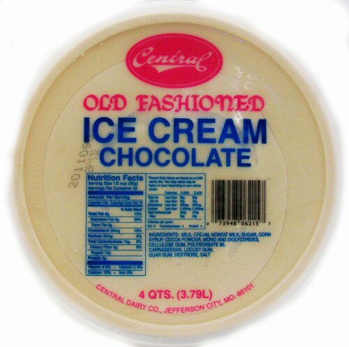 Central Chocolate Ice Cream Tub Perspective: front