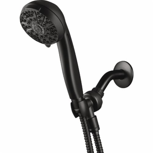 Waterpik® PowerPulse™ 6-Setting Handheld Showerhead - Matte Black Perspective: front