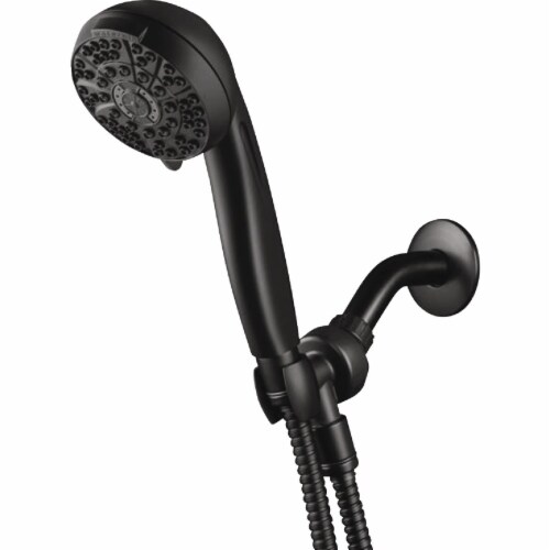 Waterpik® PowerPulse™ 6-Setting Handheld Showerhead - Matte Black Perspective: front
