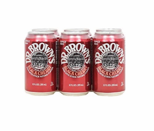 Dr. Brown's Black Cherry Soda Perspective: front