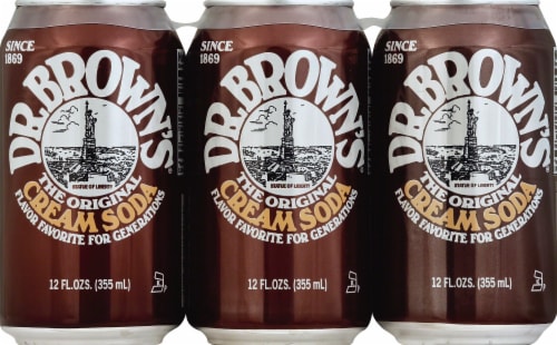 Dr. Brown's® Original Cream Soda Cans Perspective: front