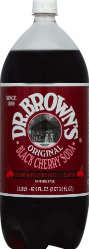 Dr. Brown’s Black Cherry Soda Perspective: front