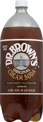 Dr. Brown’s® Original Cream Caffeine Free Soda Perspective: front