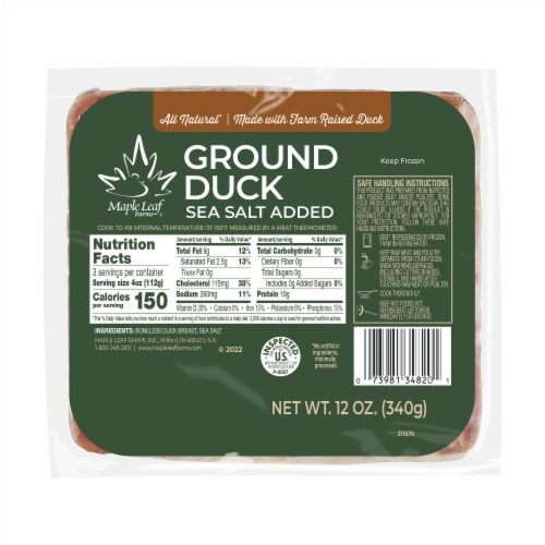 Maple Leaf Farms All Natural Ground Fresh Duck Perspective: front