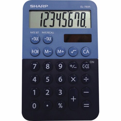 Sharp  Simple Calculator EL760RBBL Perspective: front