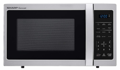 Sharp Carousel® Stainless Steel Countertop Microwave Oven - Silver Perspective: front