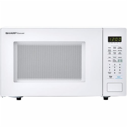 Sharp Countertop Microwave Oven - White Perspective: front